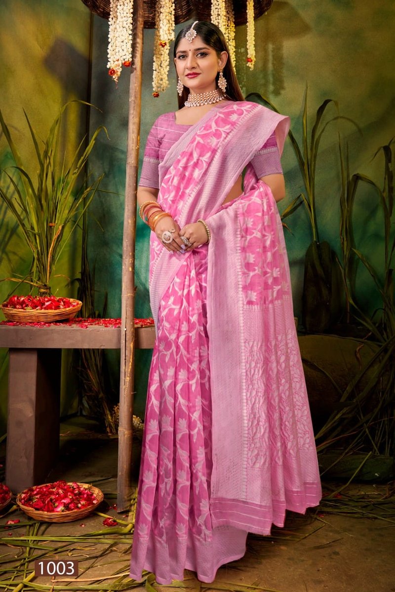 SAROJ SAREE OCEAN COTTON VOL-4 1001 TO 1006 3