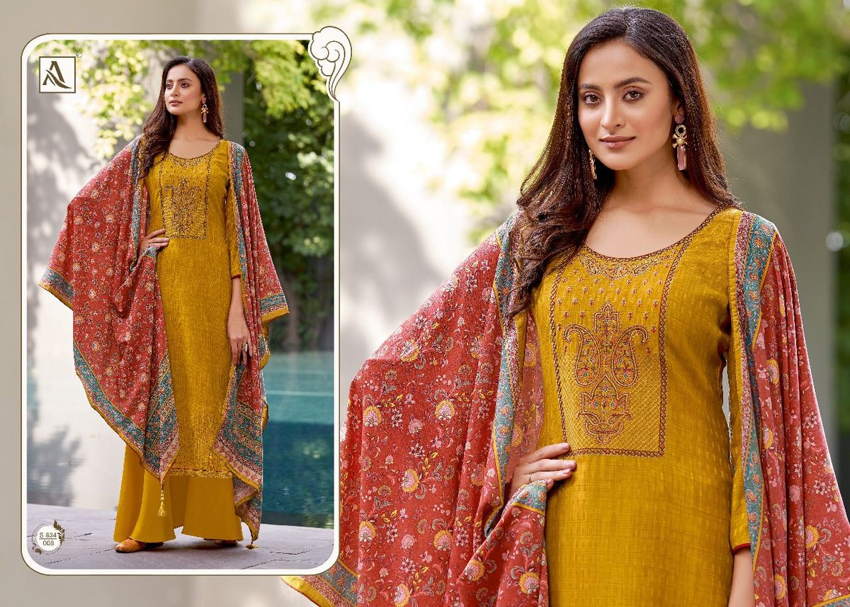 Alok Suits Mahikaa 834-001 to 834-010 Series 8