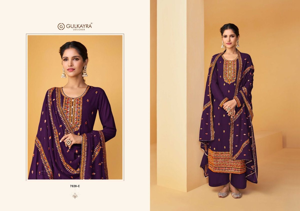 Gulkarya Designer Palak 7020 Colors 3