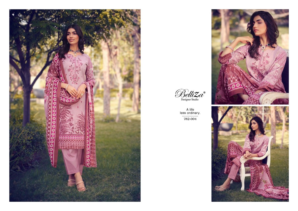 Belliza Designer Naira Vol-6 782-001 to 782-010 Series 4
