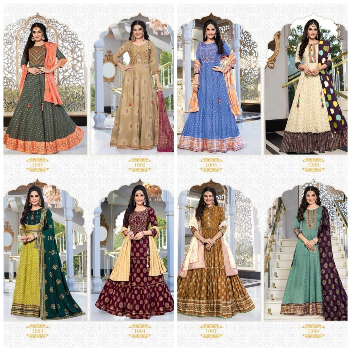 Kajal Style Fashion Hirva Vol-1 1001-1008 Series 9