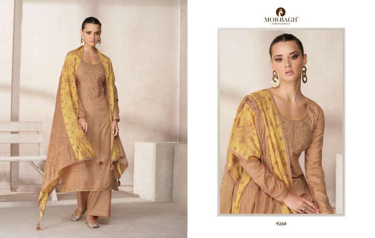 Aashirwad Creation Mor Bagh Scarlet 9258-9262 Series 3