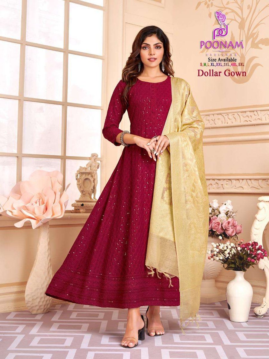 Poonam Designer Dollar Gown 1001-1006 Series 1