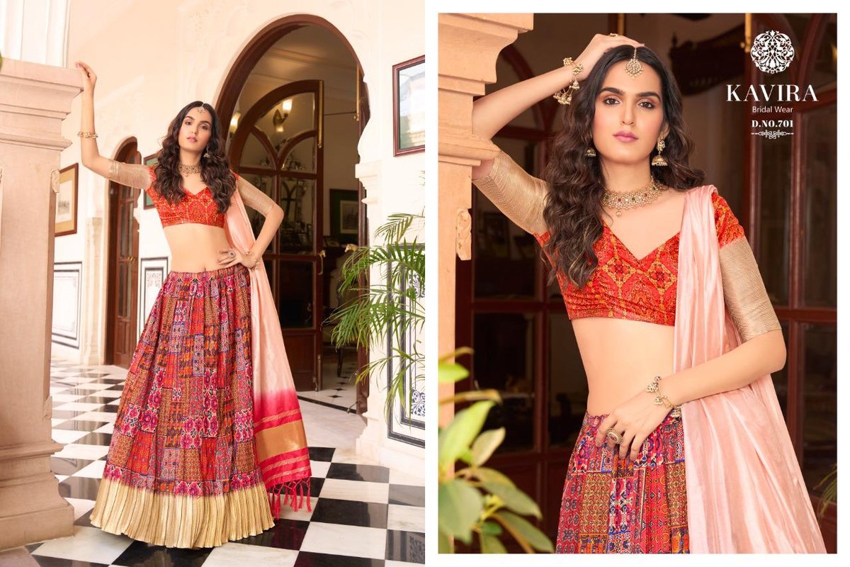 Kavira Lehenga Vivanta 701-708 Series 1