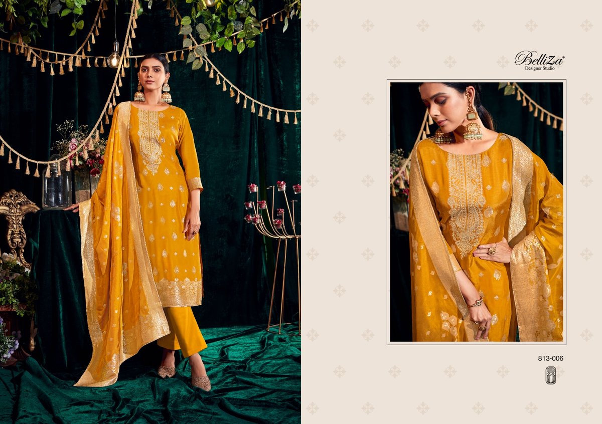 Belliza Designer Rang Veda 813-001 to 813-006 Series 6