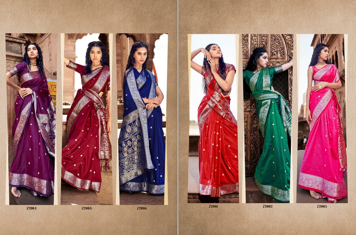 Rajpath Fabrics Glory Silk 72001-72006 Series 7
