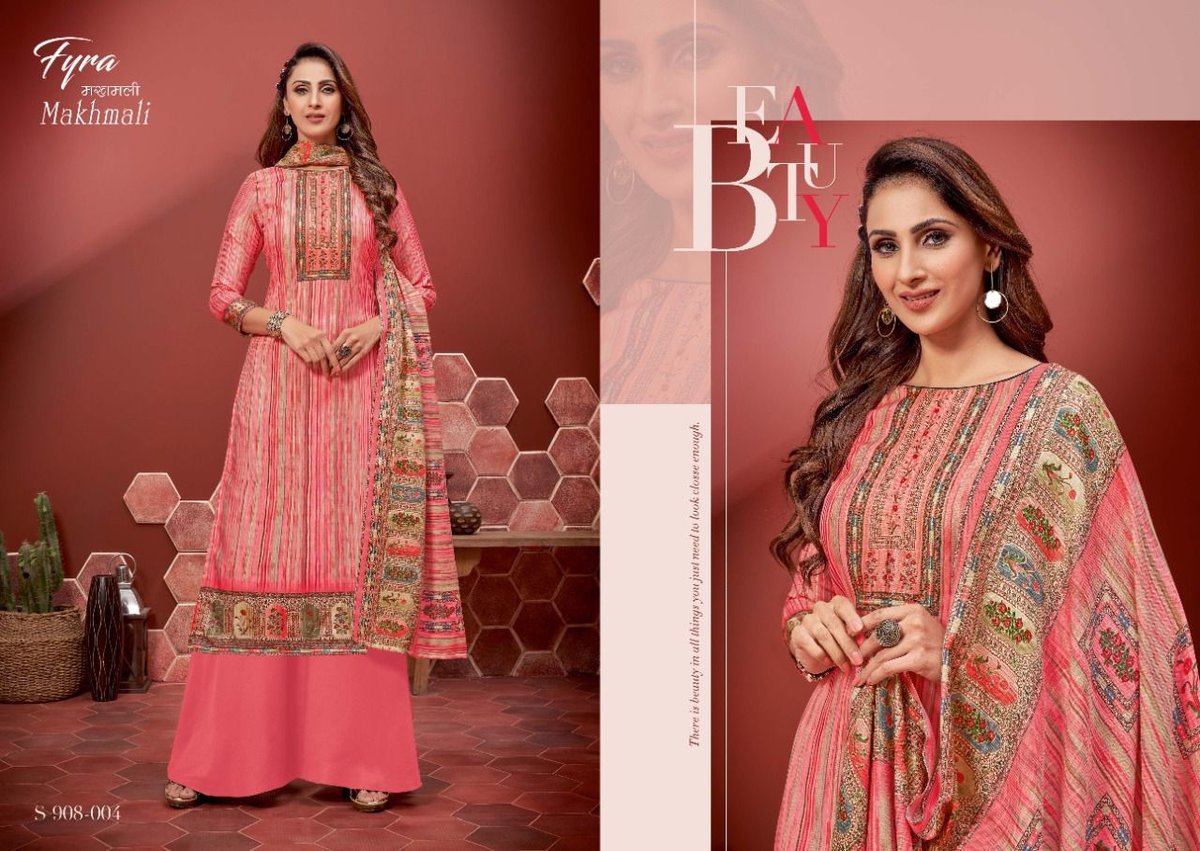 Alok Suits Fyra Makhmali 908-001 To 908-010 Series 4