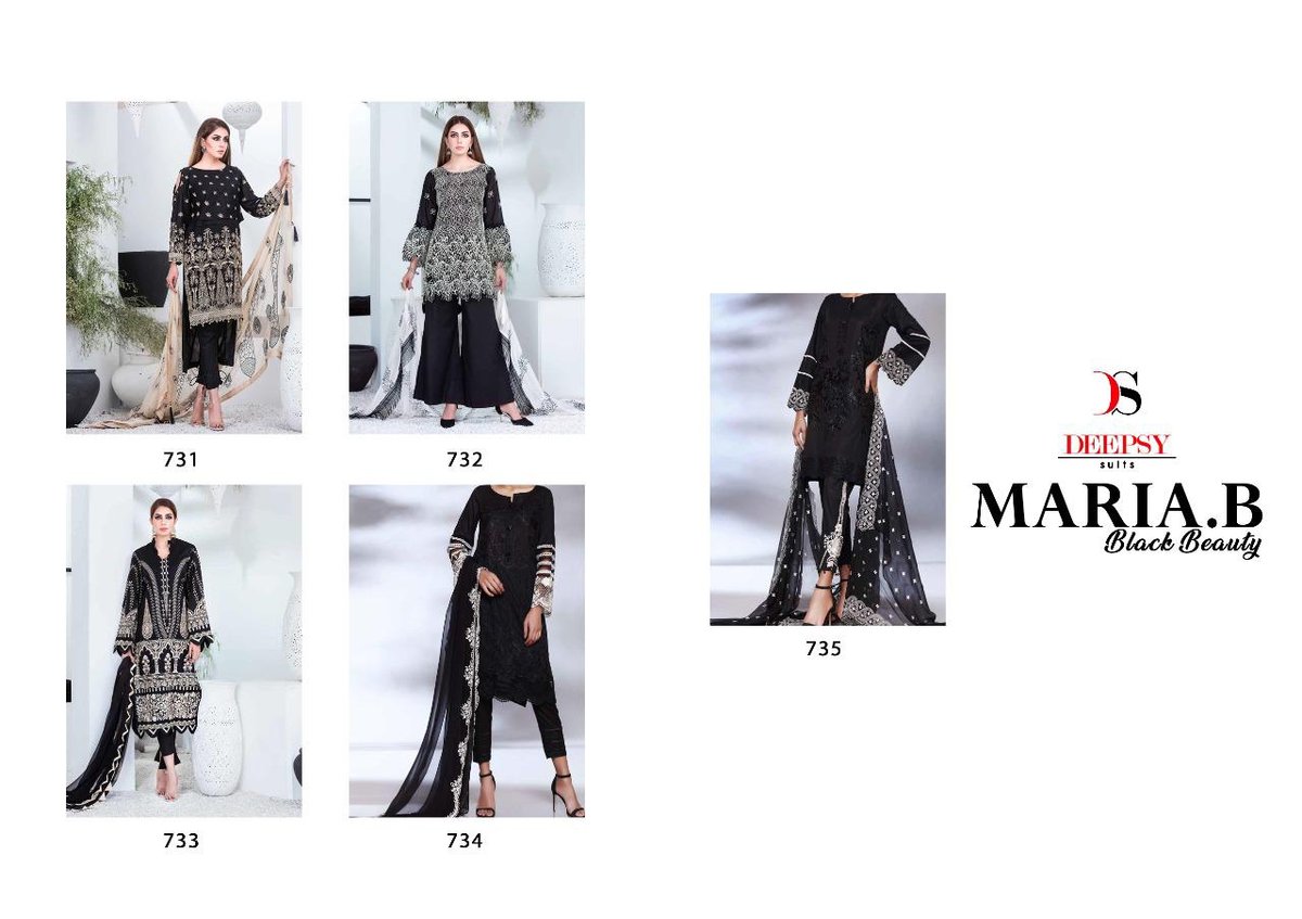 Deepsy Suits Maria B Black Beauty 731-735 Series 6