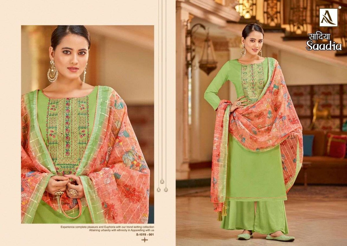 Alok Suit Saadia 1019-001 to 1019-006 Series 1