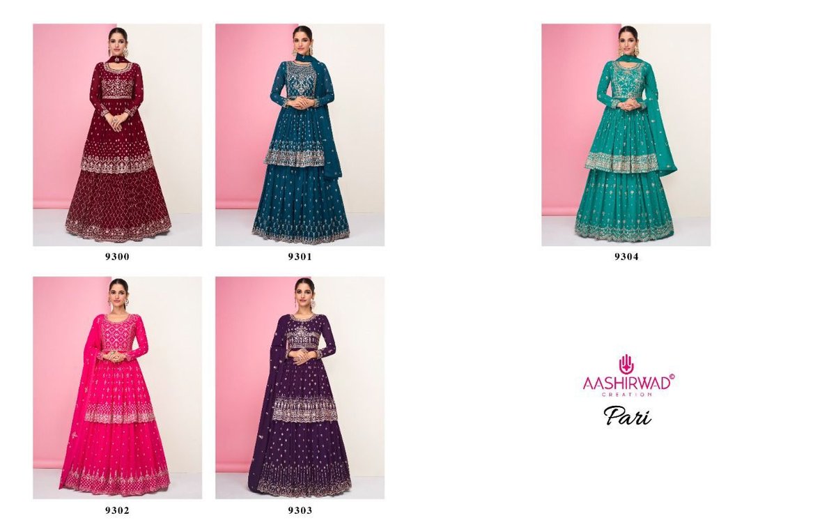 Aashirwad Creation Gulkand Pari 9300-9304 Series 6