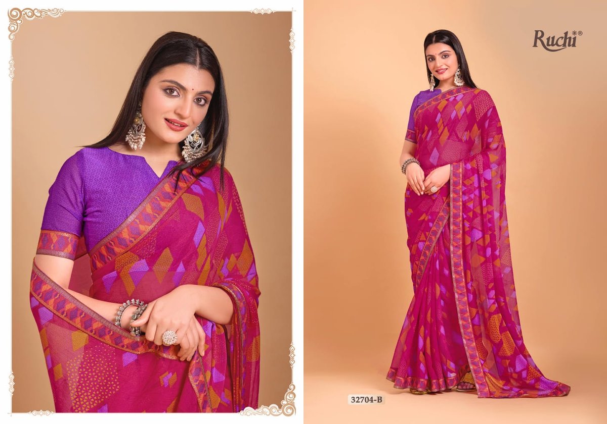 RUCHI SAREE VANILLA 32701-A TO 32706-B 8