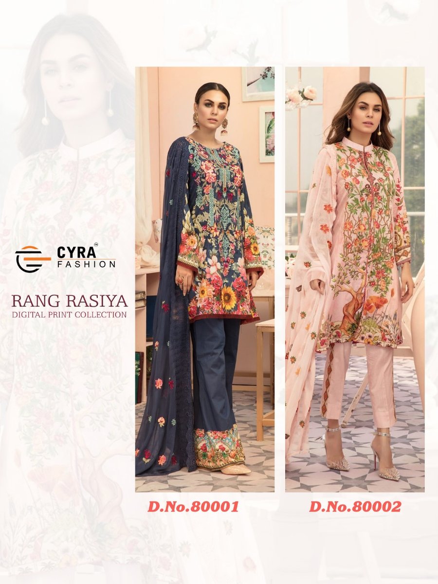 Cyra Fashion Rang Rasiya 80001-80002 Series 3