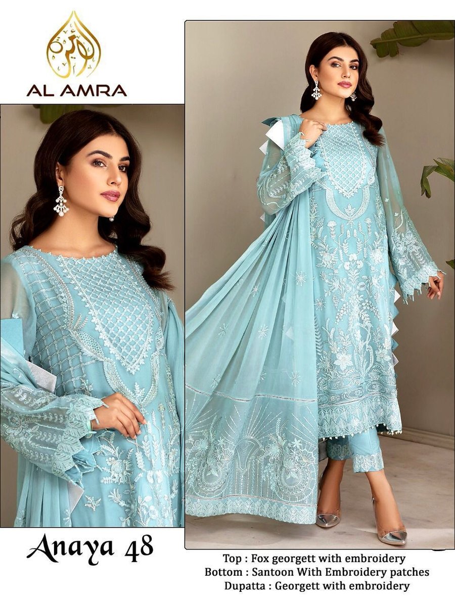 AL Amra Aanaya ZF 48 Dress Material 1