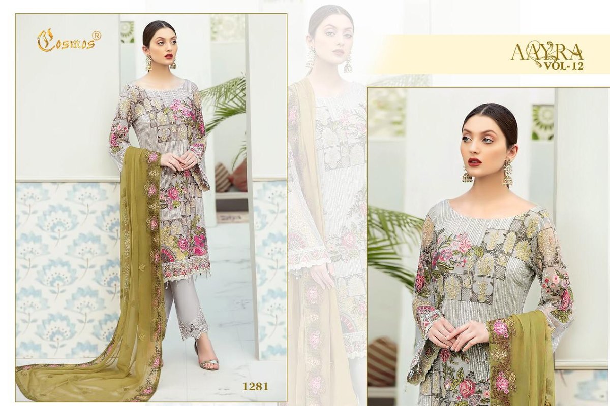 Cosmos Fashion Aayra Vol-12 1281-1284 Series 1
