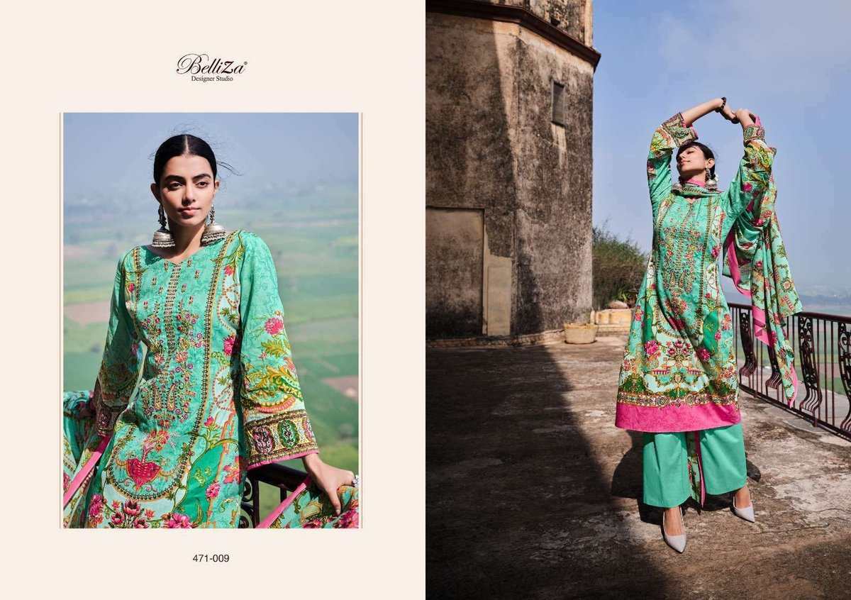 Belliza Designer Naira 471-001 to 471-010 Series 9