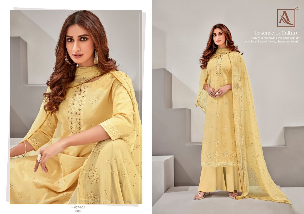 Alok Suits Bloom Gold 607-001-607-010 Series 1
