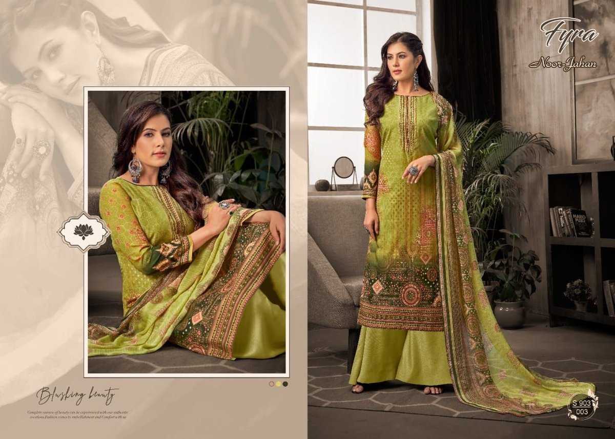 Alok Suits Fyra Noor Jahan Vol-2 903-001 to 903-010 Series 3