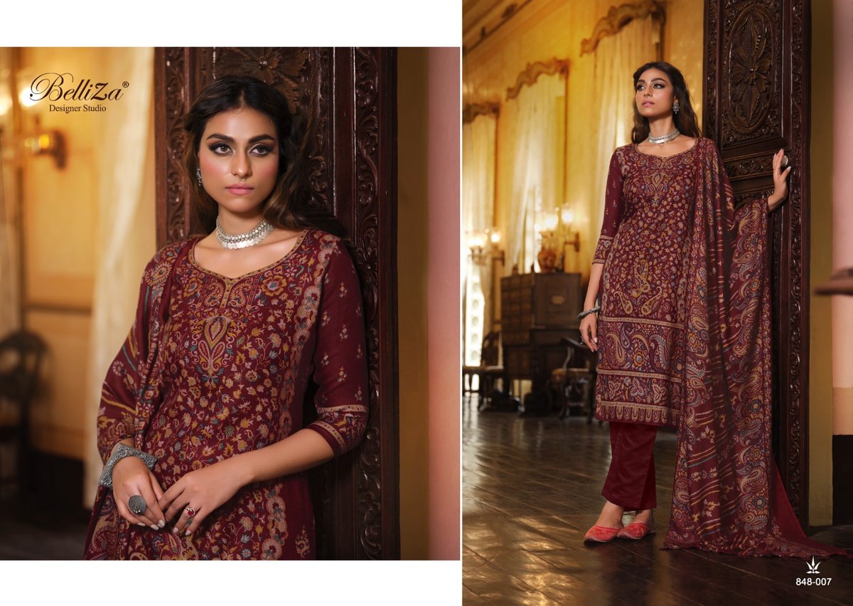 Belliza Designer Cashmera Kaani 848-001 to 848-007 Series 7
