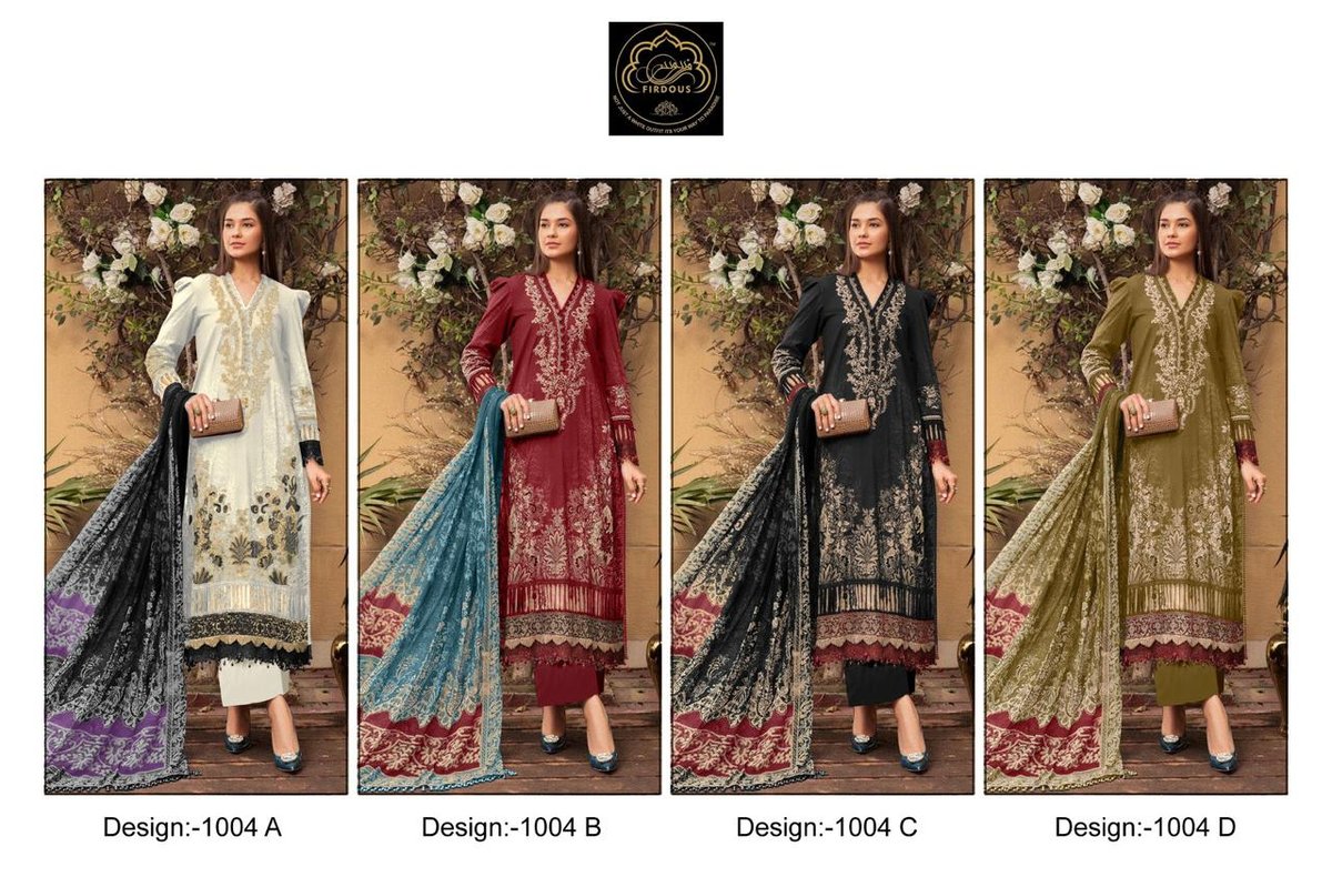 FIRDOUS M PRINTS VOL-01 1004-A TO 1004-D 5