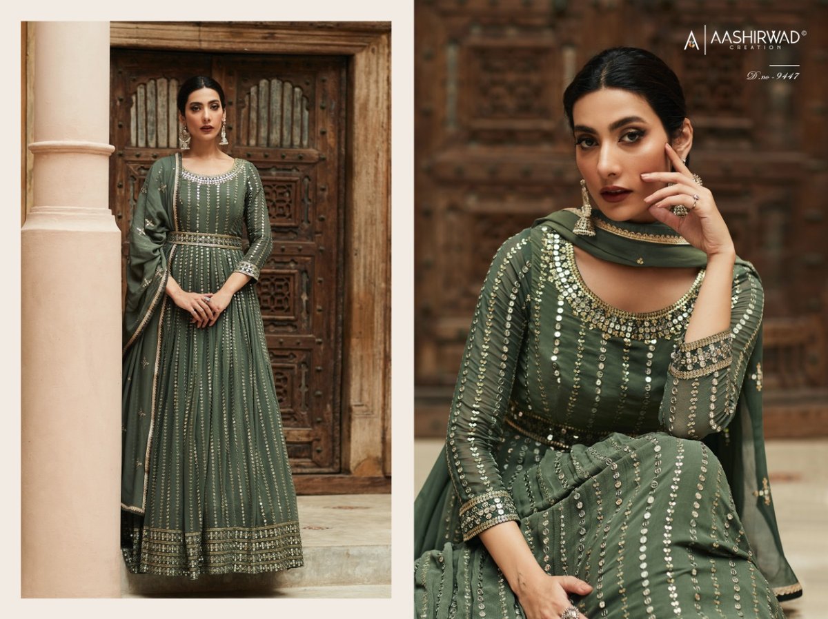 Aashirwad Creation Aza 9447-9450 Series 1