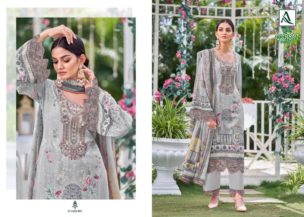 Alok Suit Qurbat Edition Vol-12 1232-001 to 1232-008 Series 1