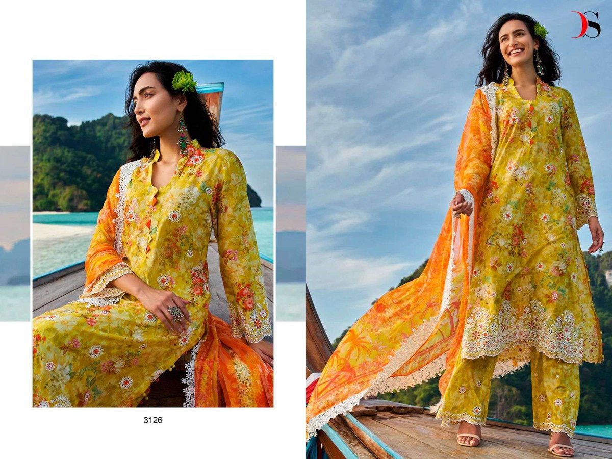 Deepsy Suit Chikankari Vol-23 3121-3128 Series 6