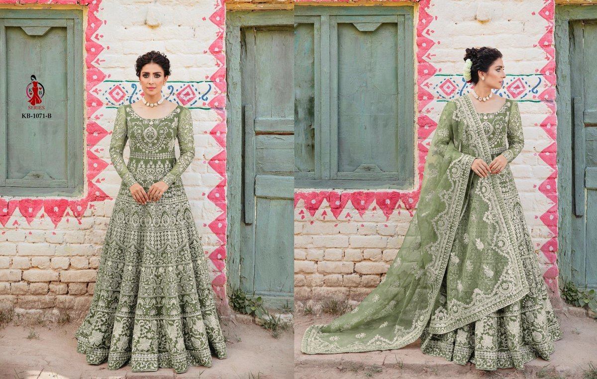 KB SERIES BRIDAL ANARKALI GOWN KB-1071-A TO KB-1071-D 2