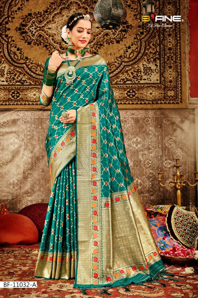 B Fine Saree Ghunghroo BF-11032 Colors 1
