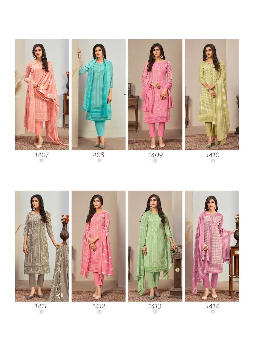 Bipson Prints Mahek 1407-1414 Series 9