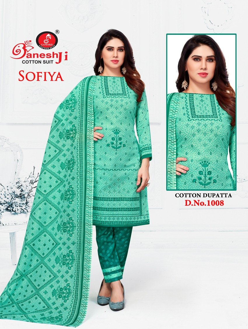 Ganeshji Cotton Suits Sofiya Vol-1 1001-1008 Series 8