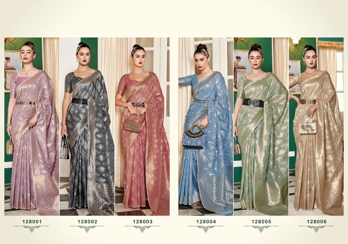 Rajpath Fabrics Olivia Silk 128001-128006 Series 7