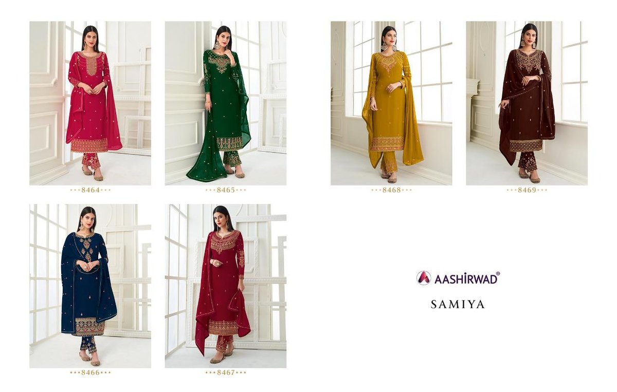 Aashirwad Creation Samiya 8464-8469 Series 7