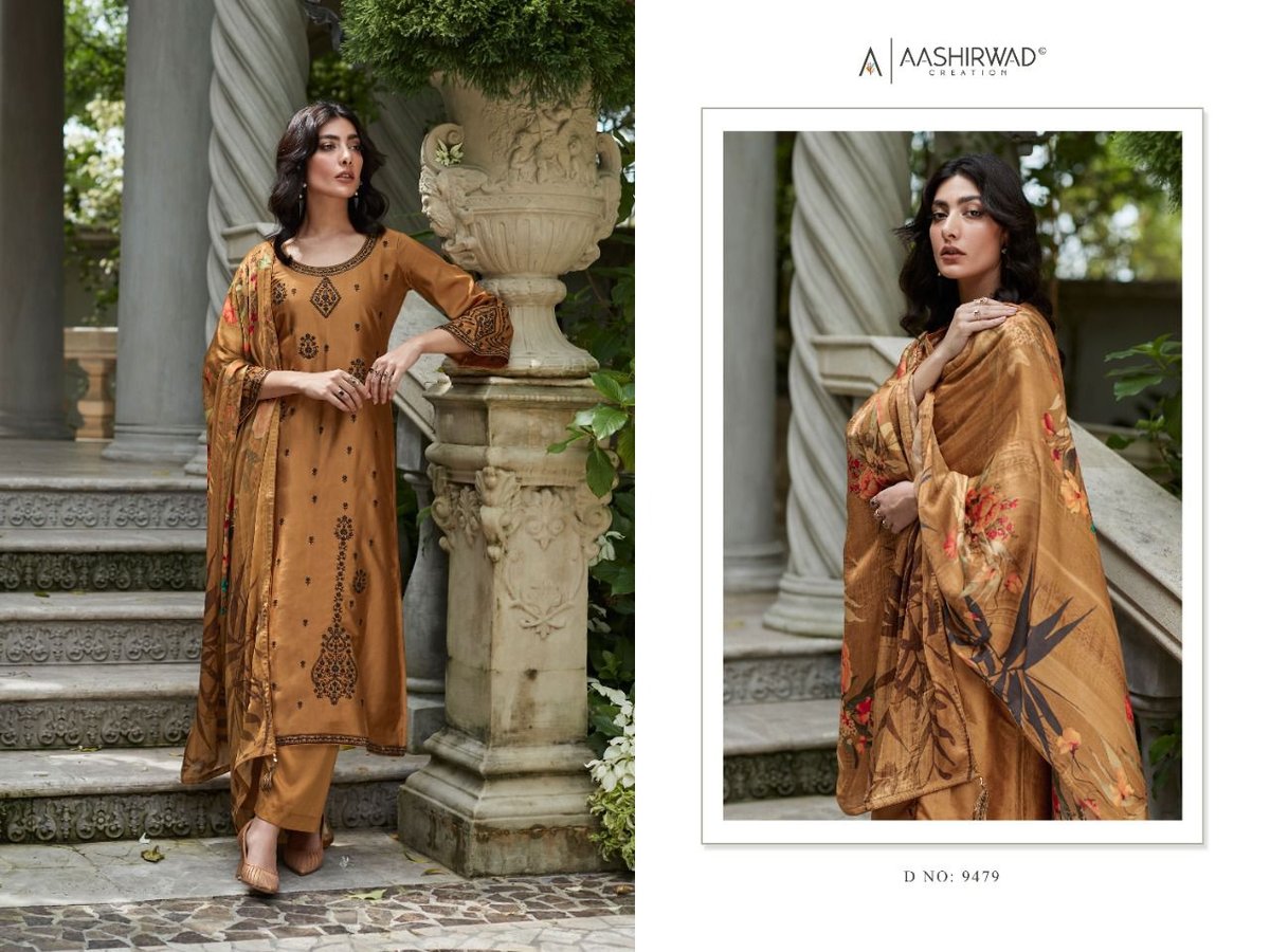 Aashirwad Creation Gulkand Aarushi 9477-9481 Series 3