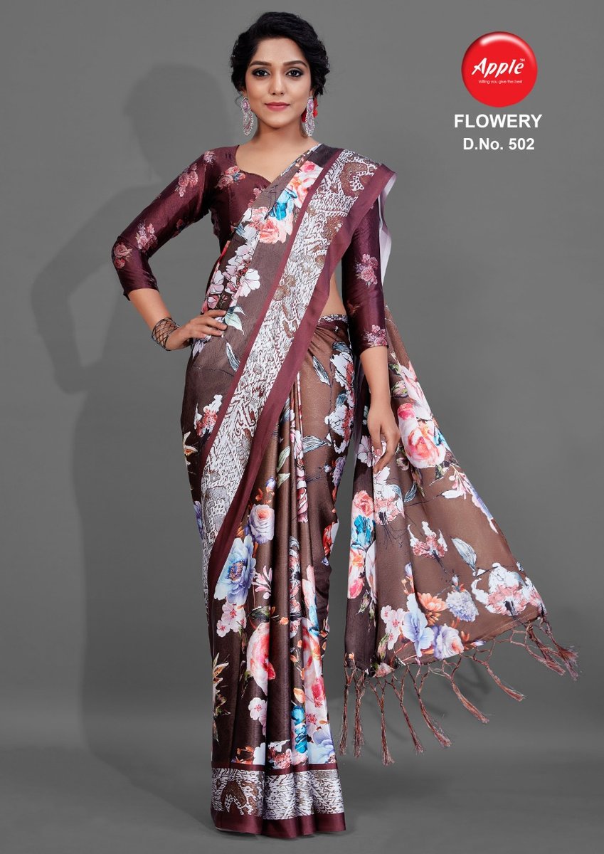 Apple Saree Flowery Vol-5 501-512 Series 2
