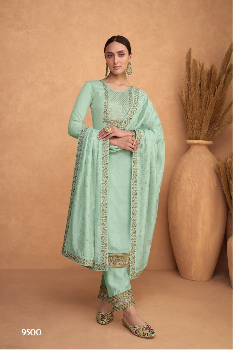 Aashirwad Creation Resham 9500-9503 Series 1