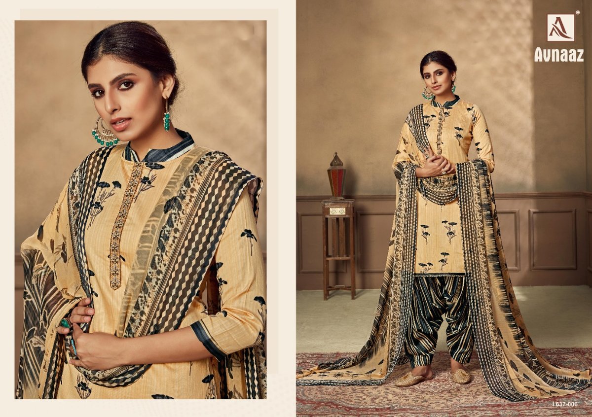 Alok Suits Avnaaz 637-001 to 637-008 Series 6