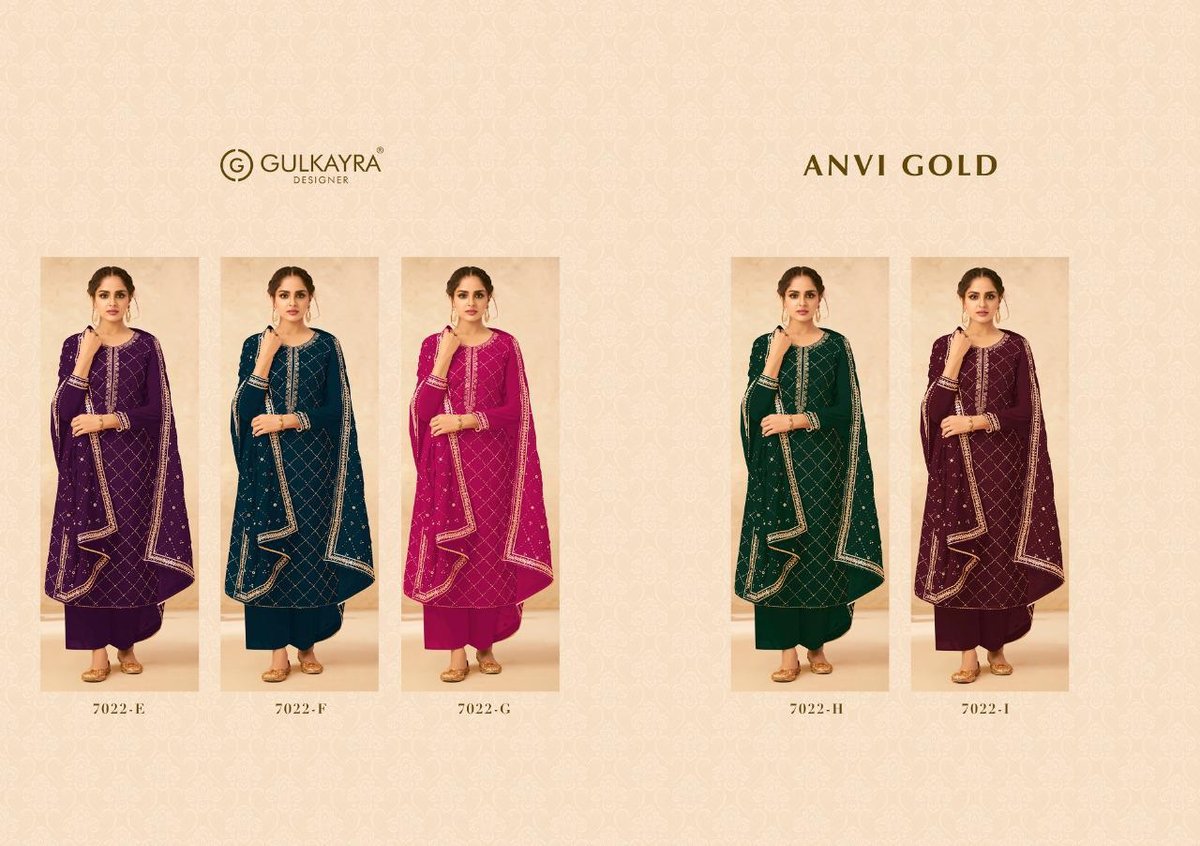 Gulkayra Designer Anvi Gold 7022 Colors 6