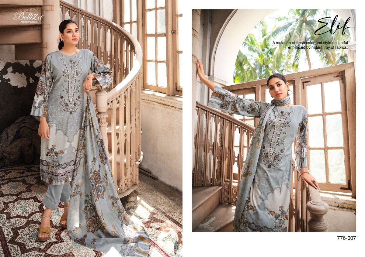 Belliza Designer Naira Vol-4 776-001 to 776-010 Series 7