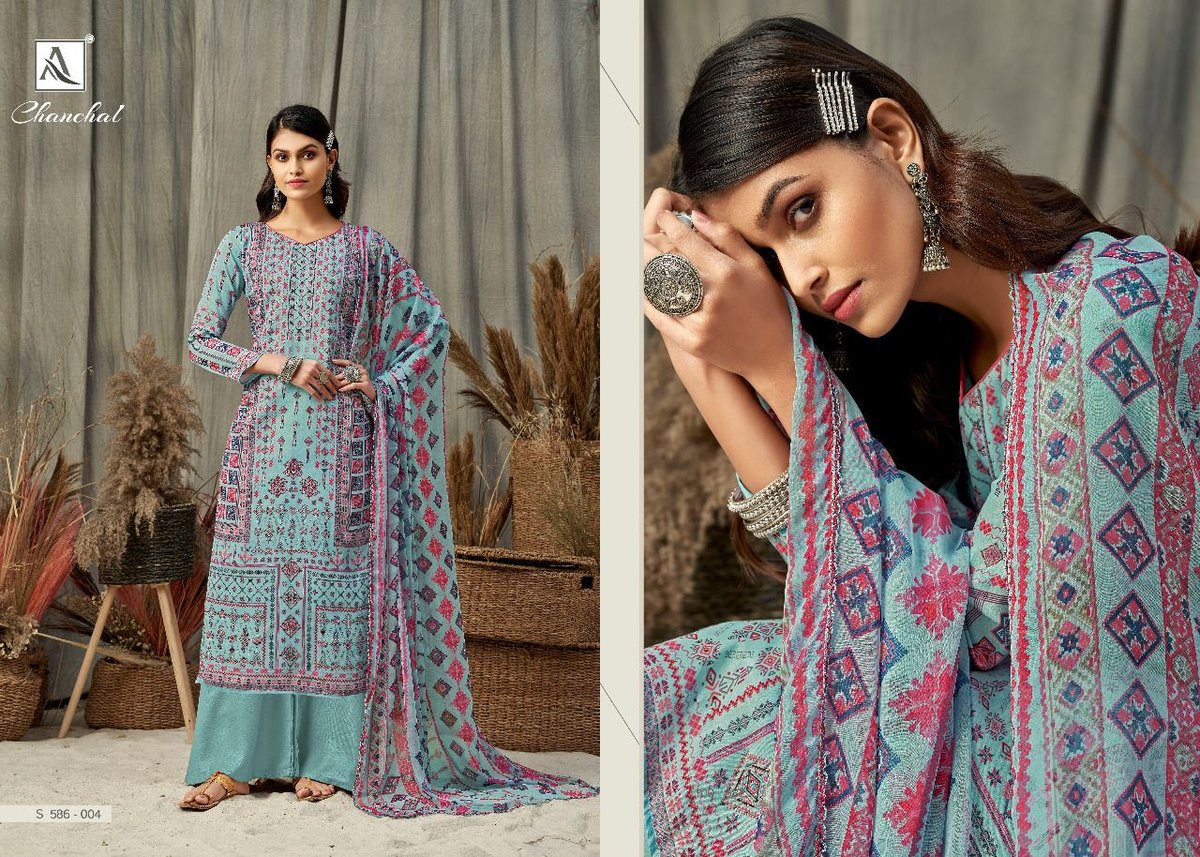 Alok Suit Chanchal 586-001 to 586-010 Series 4