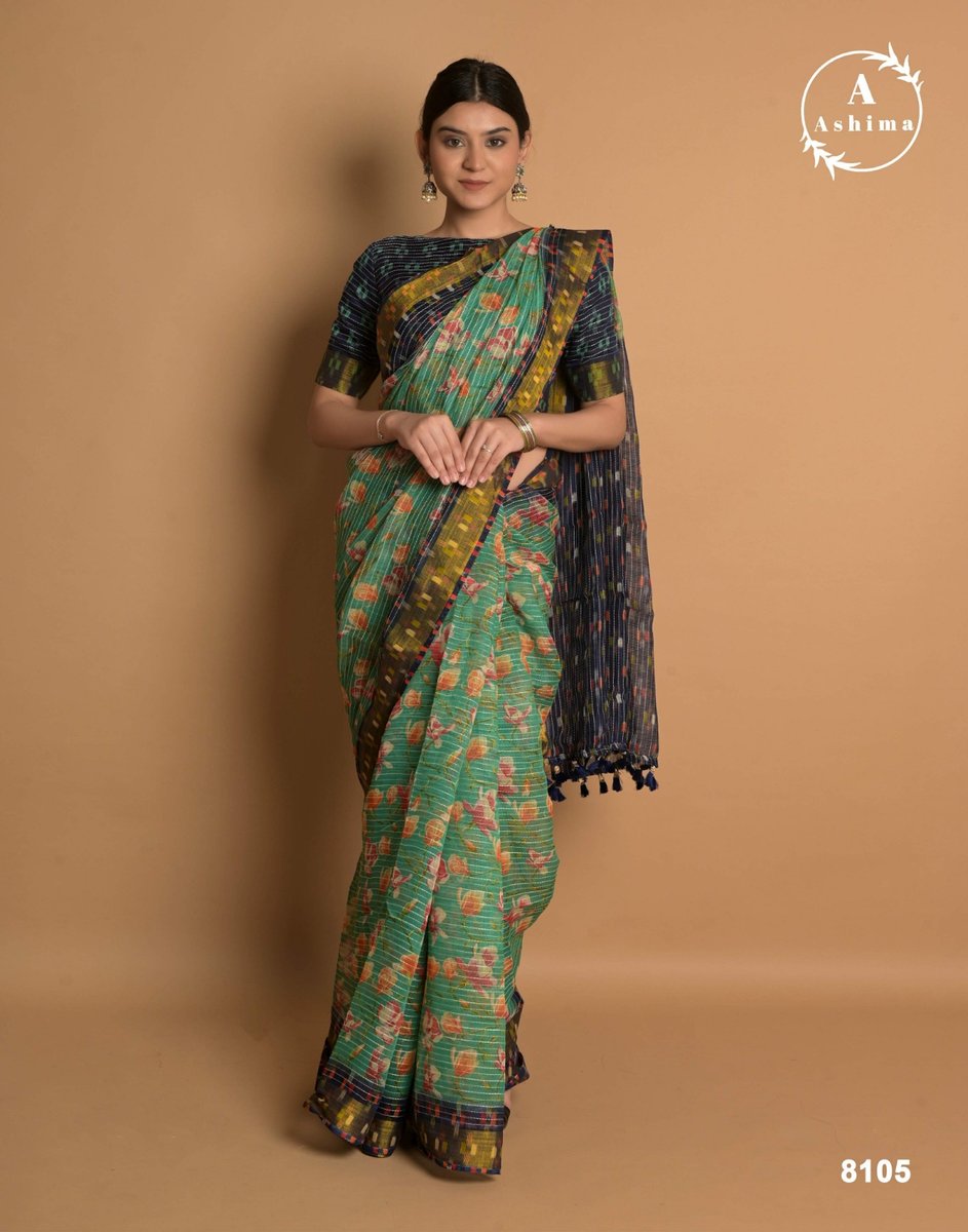 Ashima Saree Kaatha Cotton 8101-8108 Series 5