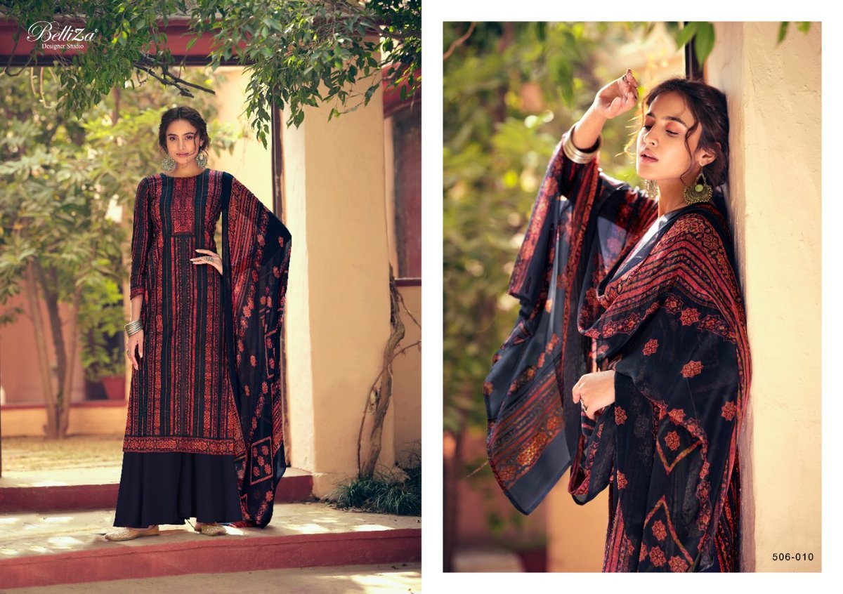 Belliza Designer Studio Zohra 506-001 to 506-010  Series 10