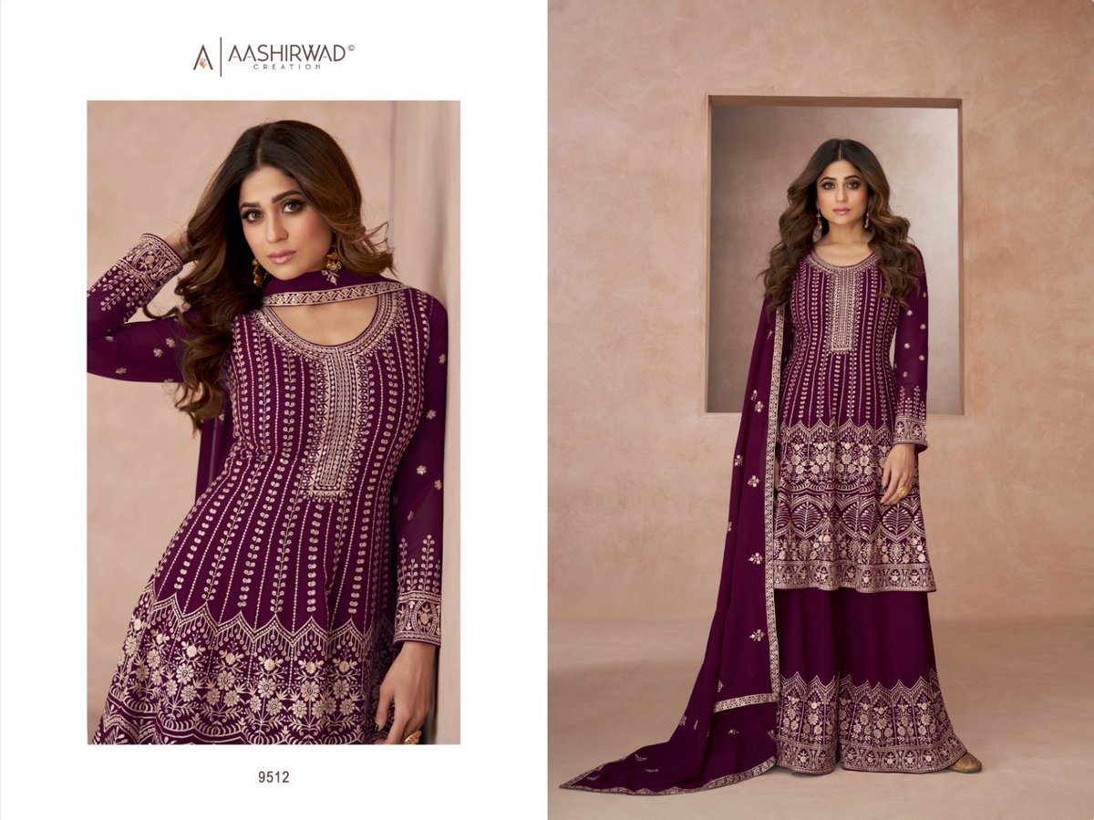 Aashirwad Creation Lajjo 9512-9516 Series 1