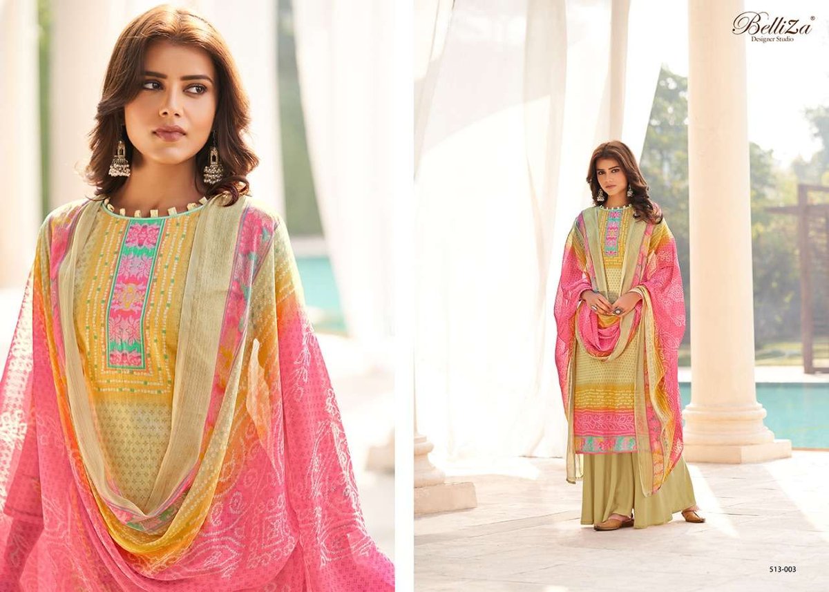 Belliza Designer Riwaaz 513-001 to 513-010 Series 3