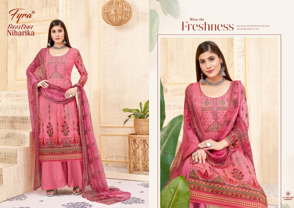 Alok Suit Fyra Niharika 923-001 to 923-010 Series 8