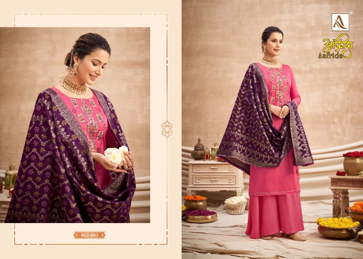 Alok Suits Aafrida 863-001 to 863-008 Series 3