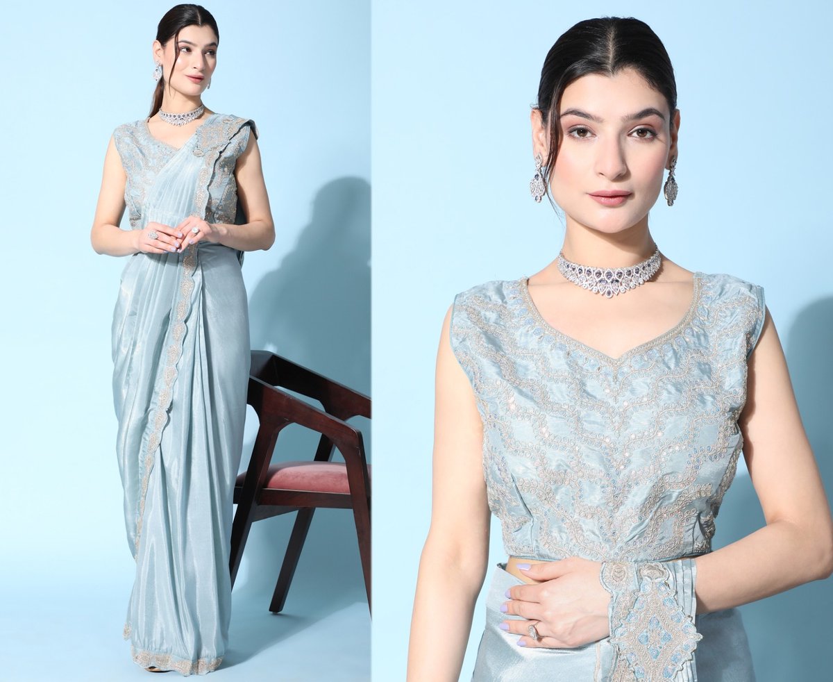 Aamoha Trendz Ready To Wear Designer Saree 243 Colors 3