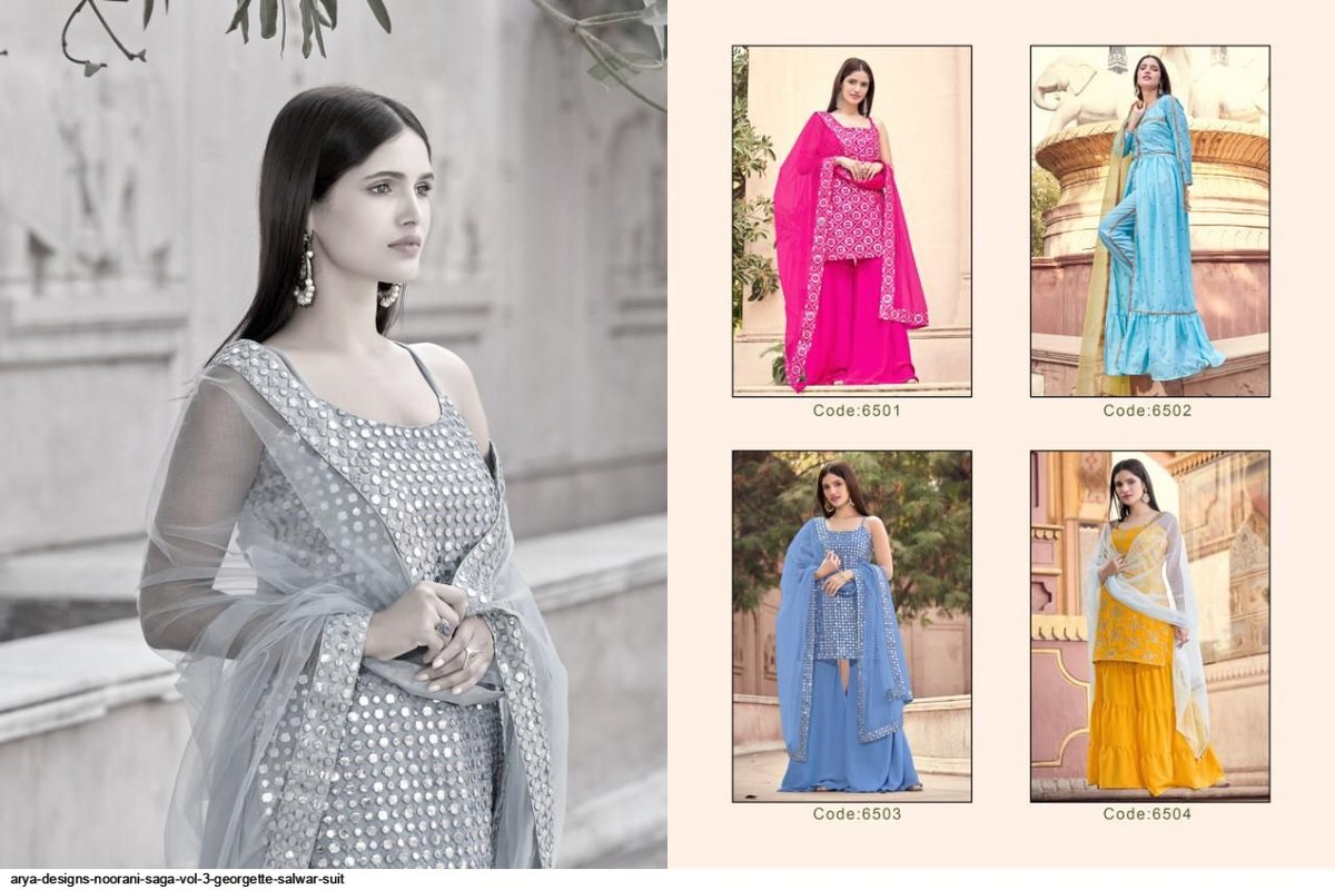 Arya Designer Noorani Saga Vol-3 6501-6504 Series 5