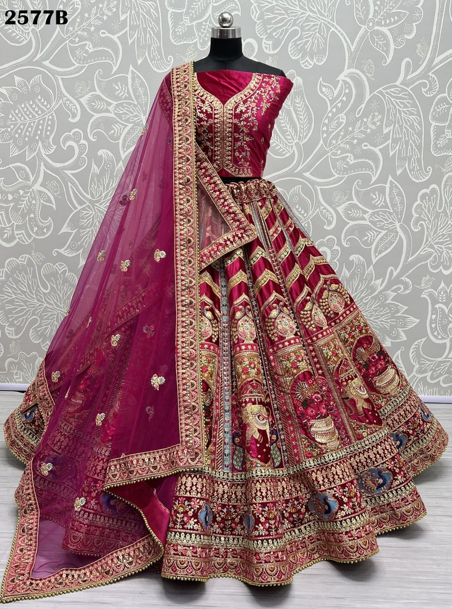 Anjani Art Bridal Lehenga Choli 2577 Colors 6