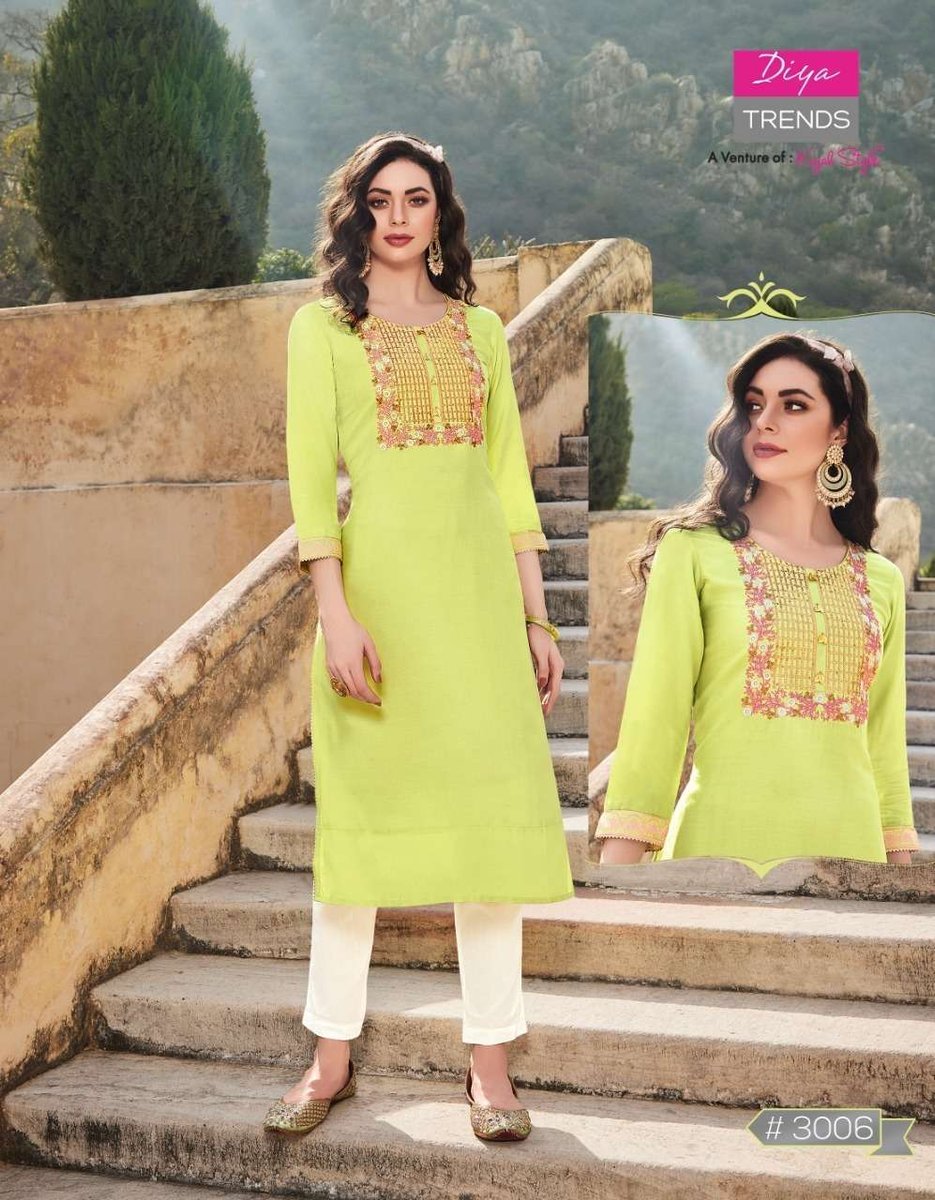 Diya Trends Casual Dairy Vol-3 3001-3012 Series 6