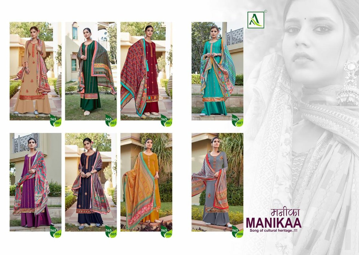 Alok Suits Manikaa 565-001 to 565-008 Series 9